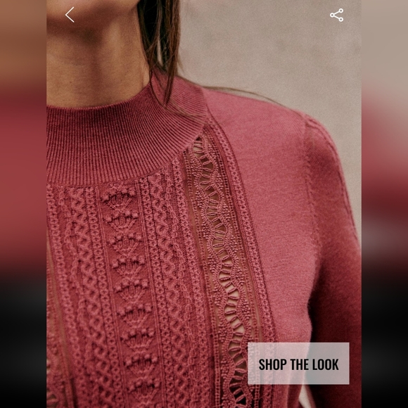 Sezane Janis Merino Wool Jumper - Picture 2 of 13